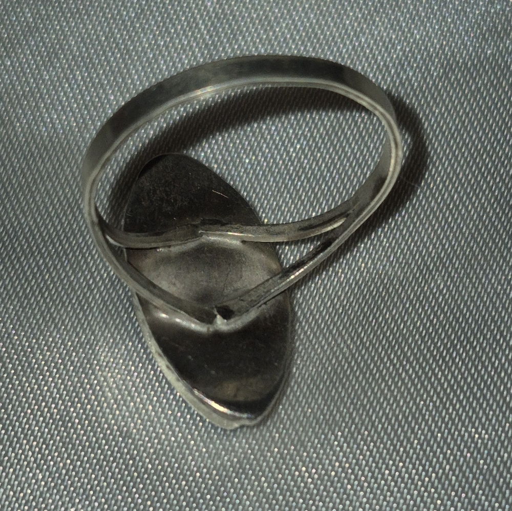 Vintage Sterling Silver Azurite Southwest Ring - Picture 2 of 6